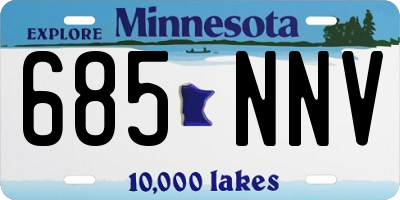 MN license plate 685NNV