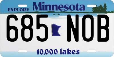 MN license plate 685NOB