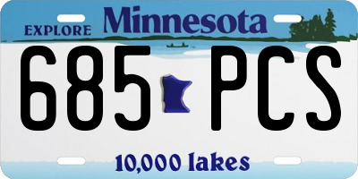 MN license plate 685PCS