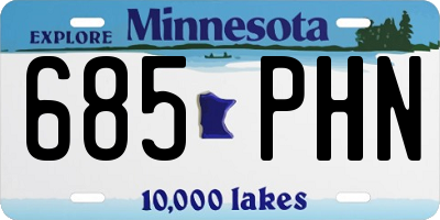 MN license plate 685PHN