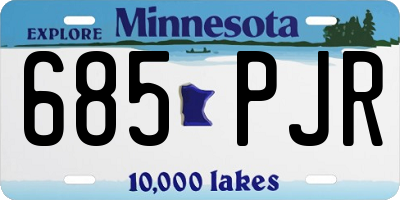 MN license plate 685PJR