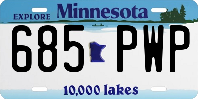 MN license plate 685PWP