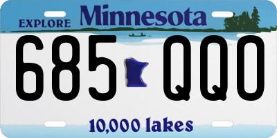 MN license plate 685QQO