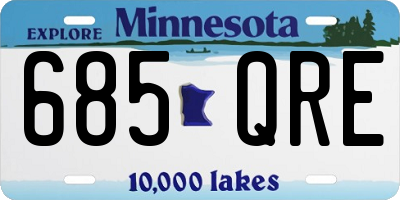 MN license plate 685QRE