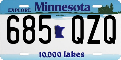 MN license plate 685QZQ
