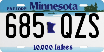 MN license plate 685QZS