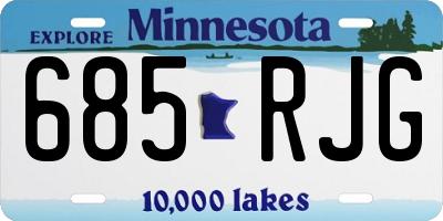 MN license plate 685RJG