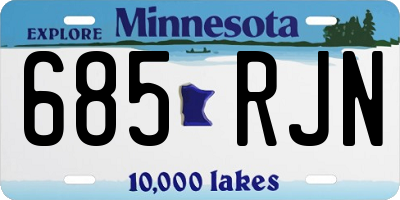 MN license plate 685RJN