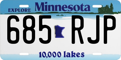 MN license plate 685RJP
