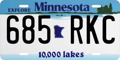 MN license plate 685RKC