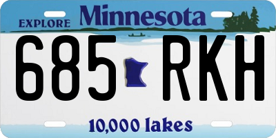 MN license plate 685RKH