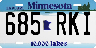 MN license plate 685RKI