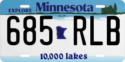MN license plate 685RLB