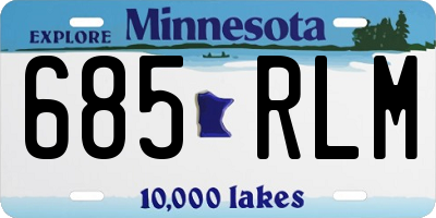 MN license plate 685RLM