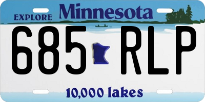 MN license plate 685RLP