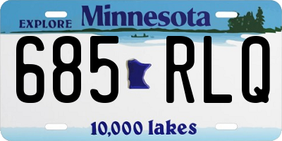 MN license plate 685RLQ