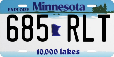 MN license plate 685RLT