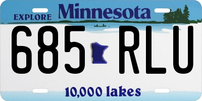 MN license plate 685RLU