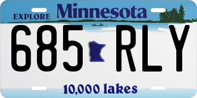 MN license plate 685RLY