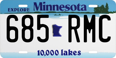 MN license plate 685RMC
