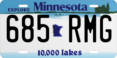 MN license plate 685RMG