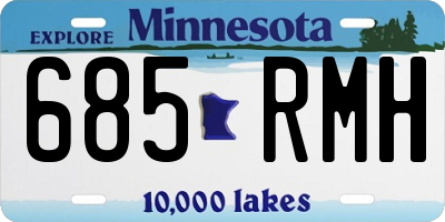MN license plate 685RMH
