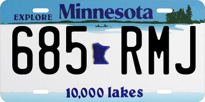 MN license plate 685RMJ
