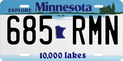 MN license plate 685RMN