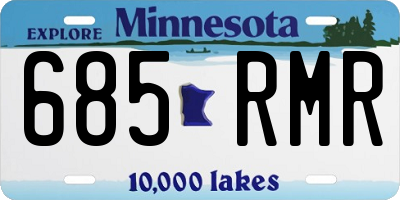 MN license plate 685RMR