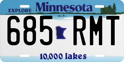 MN license plate 685RMT