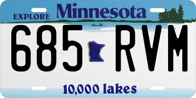 MN license plate 685RVM