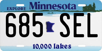MN license plate 685SEL