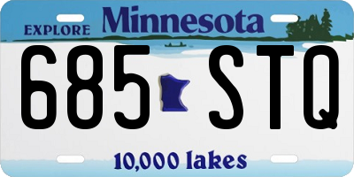 MN license plate 685STQ
