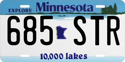 MN license plate 685STR