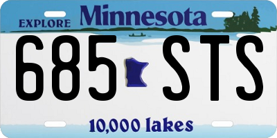 MN license plate 685STS