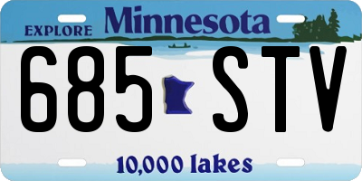 MN license plate 685STV