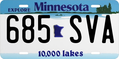 MN license plate 685SVA