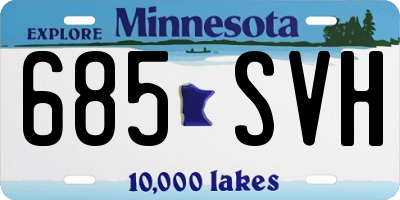 MN license plate 685SVH