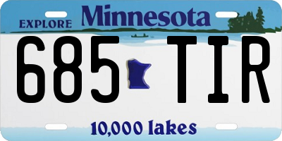 MN license plate 685TIR
