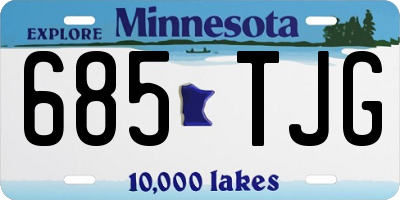 MN license plate 685TJG