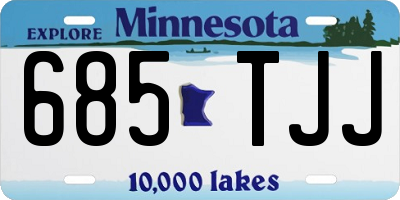 MN license plate 685TJJ