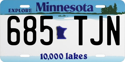MN license plate 685TJN
