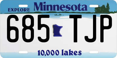 MN license plate 685TJP