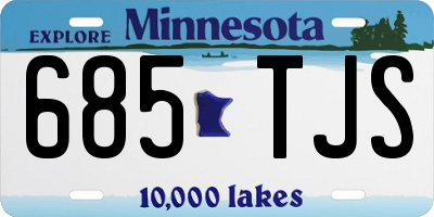 MN license plate 685TJS