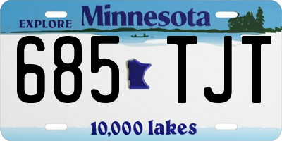 MN license plate 685TJT