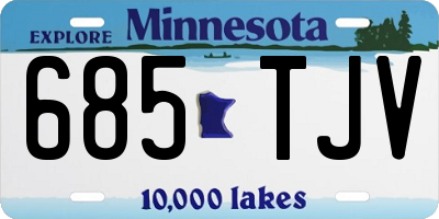 MN license plate 685TJV