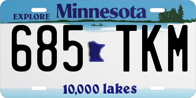 MN license plate 685TKM