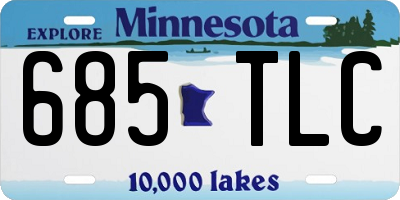 MN license plate 685TLC