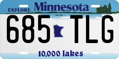MN license plate 685TLG