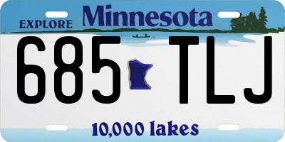 MN license plate 685TLJ